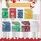 Christmas Gift Bags-42Pcs Drawstring Gift Bags Xmas Christmas Bags with Drawstring for Wrapping Christmas Gifts Presents with Ribbon Ties and Christmas Tags(Large Medium Small Size)